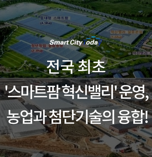  전국 최초 '스마트팜 혁신밸리' 운영, 농업과 첨단기술의 융합!