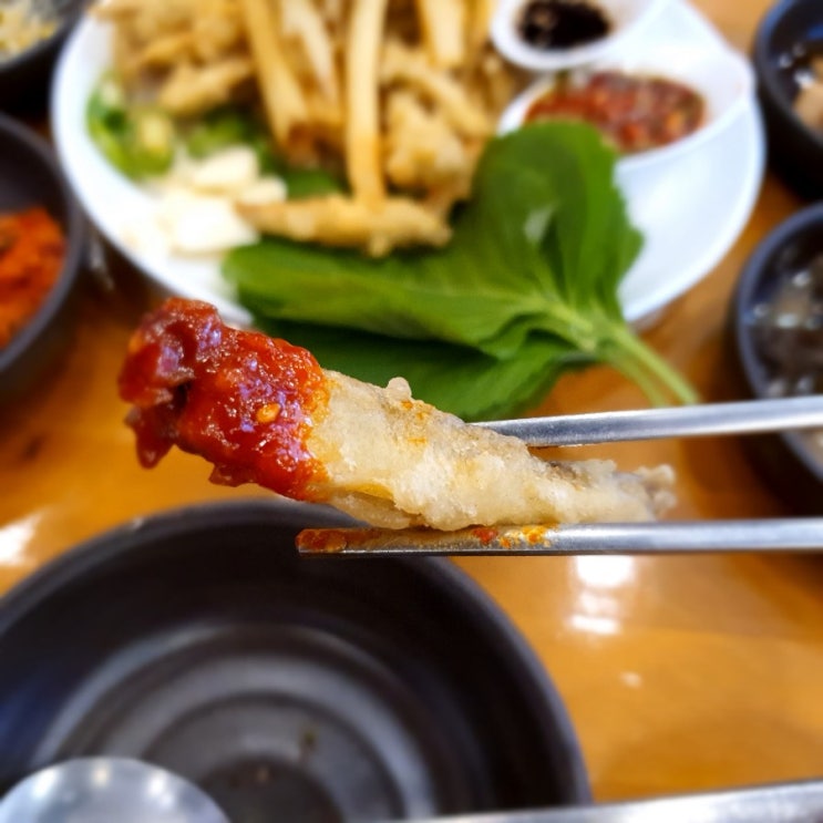  겨울철 보양식 붕어로 만든 어탕 그리고  빙어 튀김