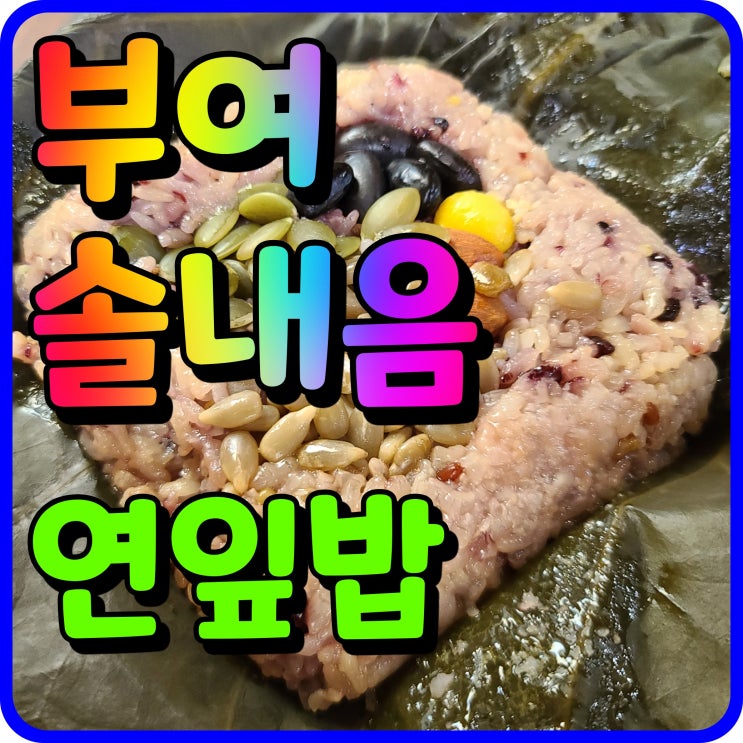 부여 연잎밥 정식 솔내음 떡갈비 너무 맛있다