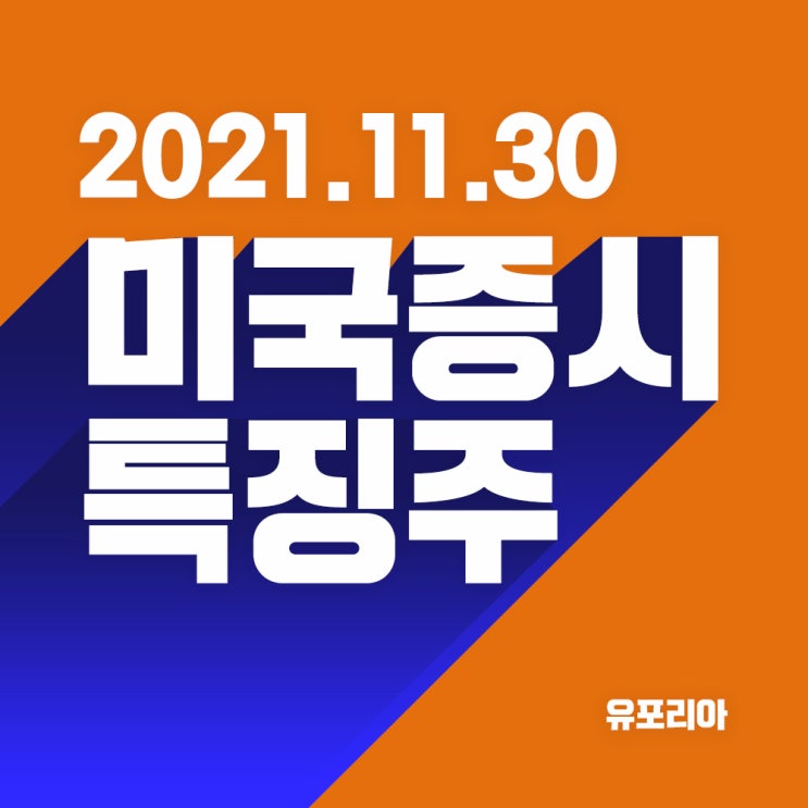 11월30일 미국증시 특징주 요약