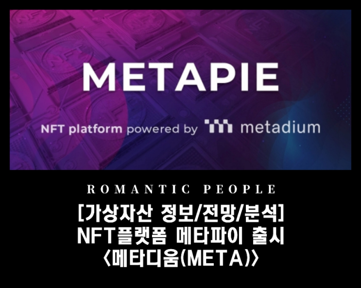 [가상화폐 분석/전망/정보] 빗썸/업비트급등 - NFT플랫폼 메타파이 출시 &lt;메타코인 에어드랍 이벤트 소개&gt; [메타디움(META)]