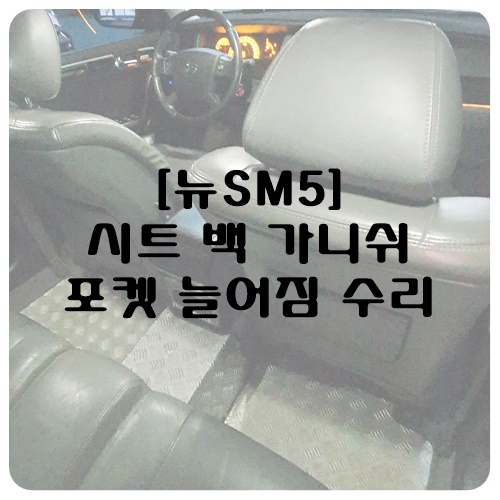  [뉴SM5] 백 가니쉬 어셈블리 포켓 부분 수리