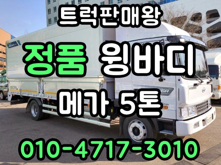  정품윙바디 메가5톤윙바디 안산화물