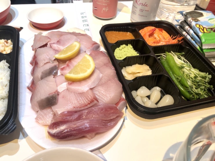  방어맛집 바다회사랑 연남점에서 배민 배달로 겨울대방어 먹었음 ^_ㅠㅠ
