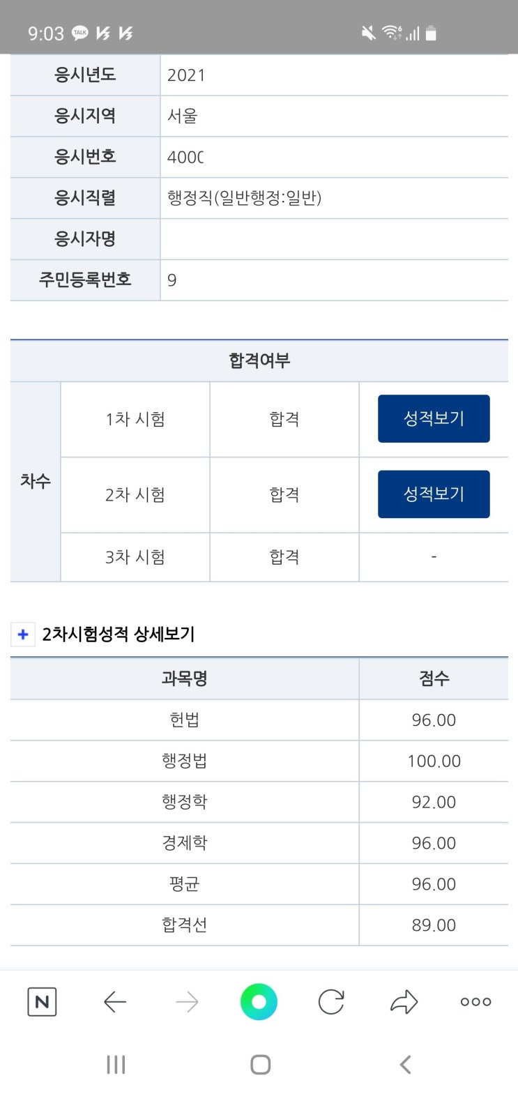  2021년 국가직 7급공채 일반행정 직렬 합격수기