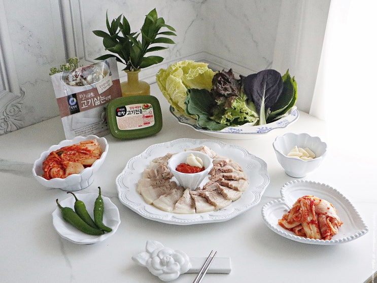  잡내 없이 보쌈 삶는 법 맛선생 고기삶는 티백 하나로 끝!!