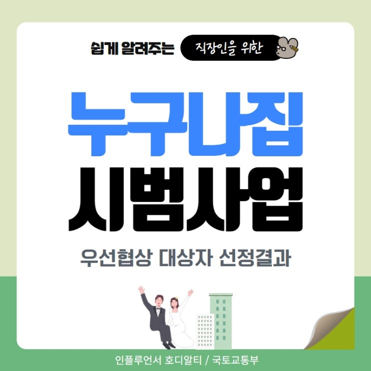  누구나집 시범사업 우선협상 대상자 선정결과