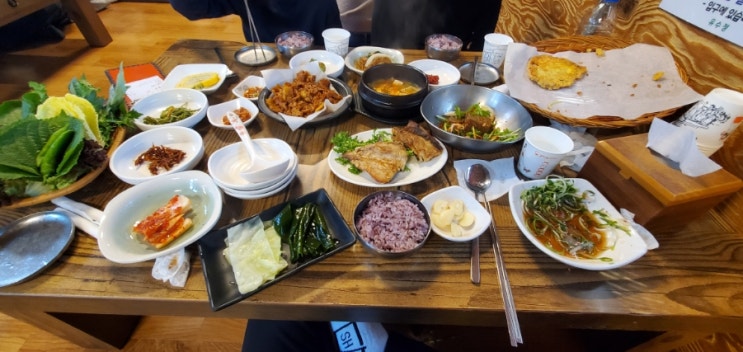  불국사 주변 식당 유수정쌈밥 ft 석쇠불고기쌈밥과 육전