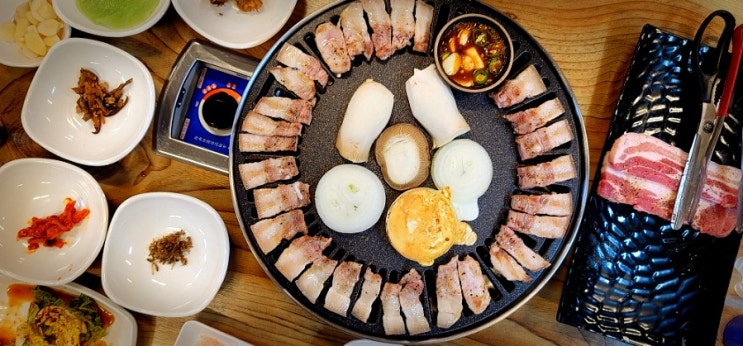 구미 문성 맛집,돼지랑한우(흑돼지 삼겹살, 오겹살, 고기집, 술집)