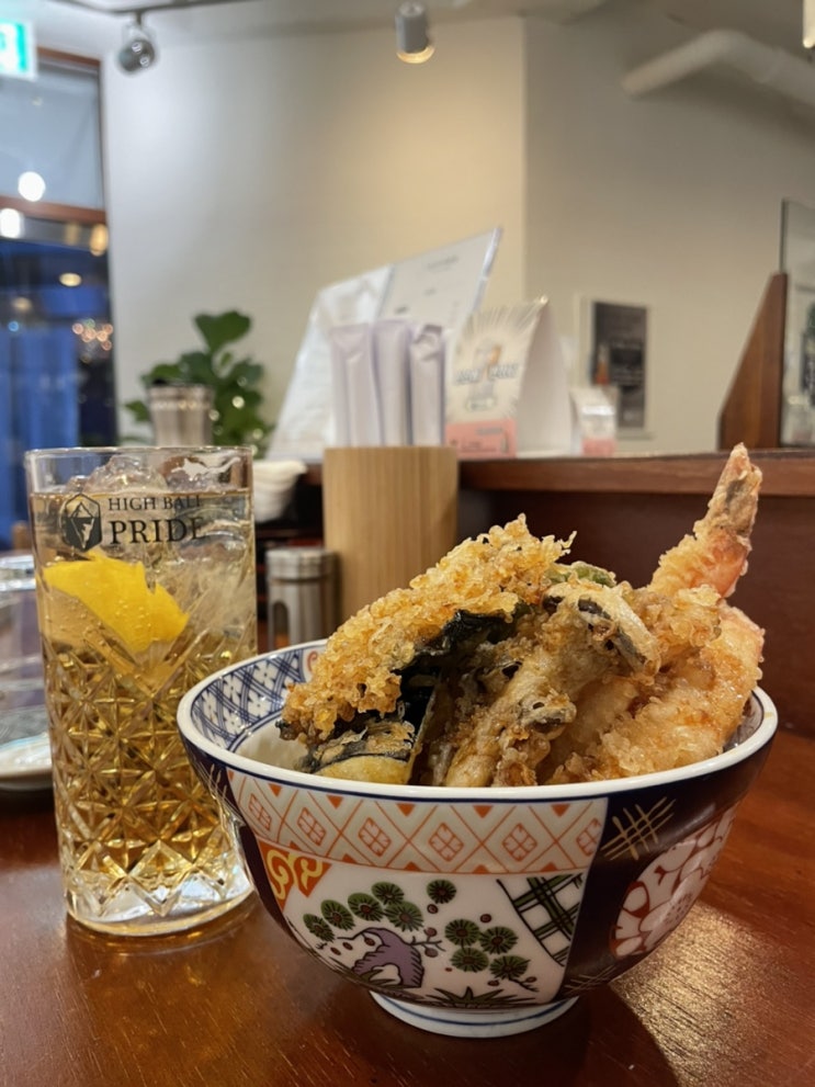  [서울 연남동 맛집]  텐동과 하이볼 조화 참 맛집인곳 다녀왔어요 - 튀김덮밥 전문점 쿄다이텐동