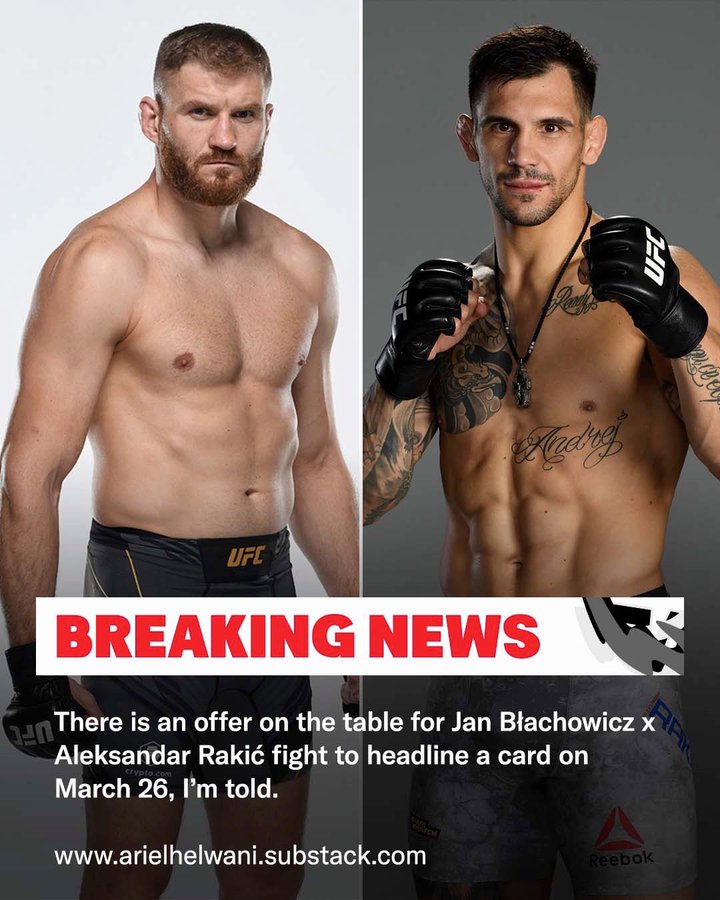 얀 블라호비츠 vs 알렉산다르 라키치 3월 27일 추진/라이진 31 대진 등 MMA 뉴스 얀 블라호비츠 vs 알렉산다르 라키치 3월 27일 추진/라이진 31 대진 등 MMA 뉴스