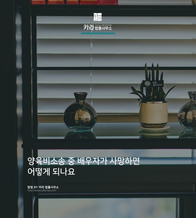  양육비소송 중 배우자가 사망하면 어떻게 되나요