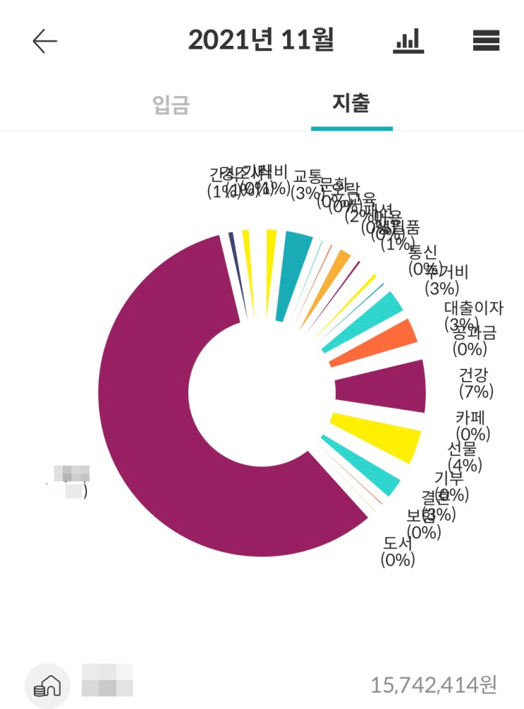  생활비 제외 1500 쓴 2인가족 신혼부부 한달 식비는? [11월 가계부 결산]
