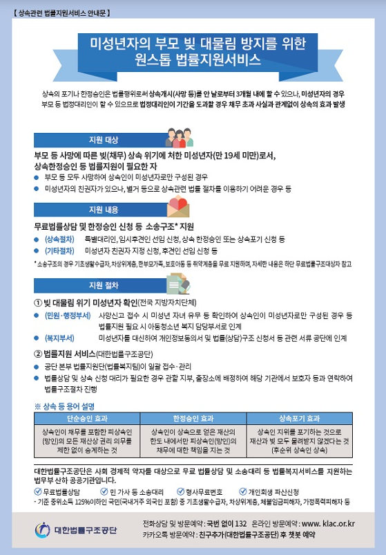 아동·청소년의 ‘부모 빚 대물림’…법률로 막는다_법무부·행정안전부·보건복지부 아동·청소년의 ‘부모 빚 대물림’…법률로 막는다_법무부·행정안전부·보건복지부