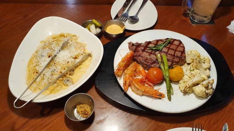  [아웃백 스테이크 하우스 센트럴시티점] 강남 신세계 서초 고속버스터미널 아웃백 스테이크 맛집