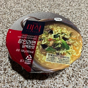 더미식 장인라면 담백한맛 너무 솔직한 후기 (장인라면 컵라면)