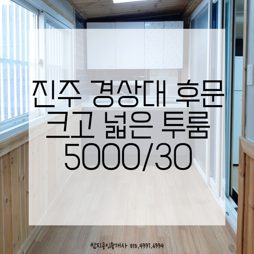  진주 경상대 가좌동 넓고 큰 투룸