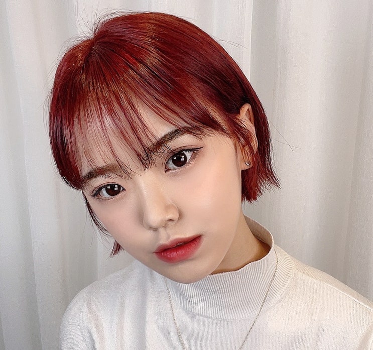  트렌디한 태슬컷 이미지변신되는 레드 염색 까지!!