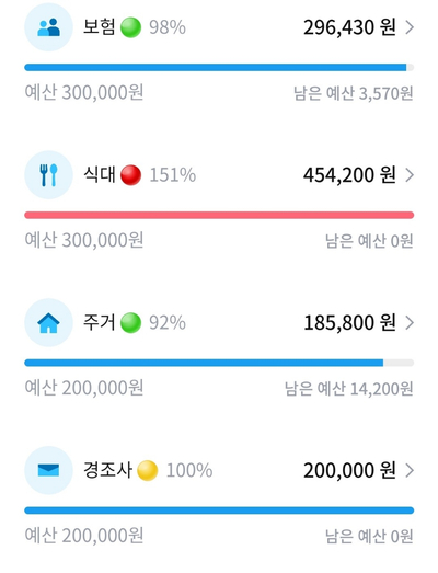  2021년 11월 가계부 지출 결산