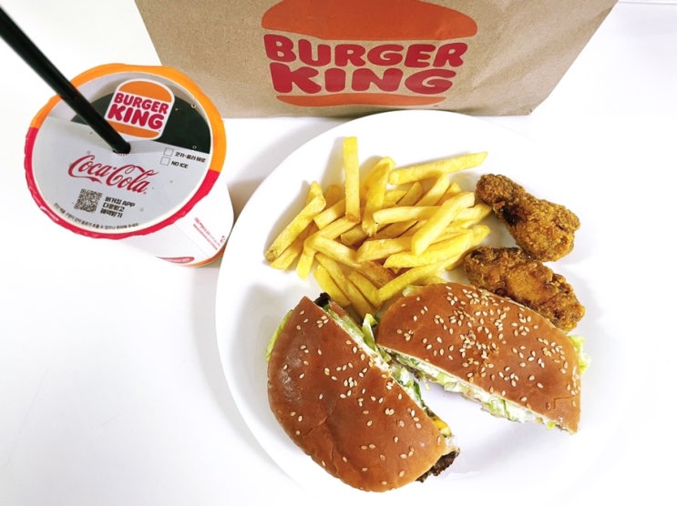  버거킹 신제품 더블화이트 갈릭버거 햄버거 맛집