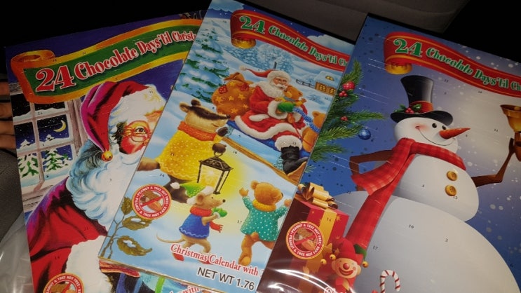  크리스마스를 기다리며 Advent Calendar,  Chocolate Calendar.(어드벤트 캘린더, 초콜릿 캘린더)