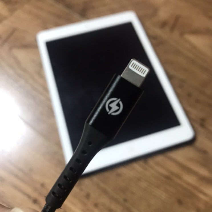 ES 1+1 USB 고속충전 아이폰 8핀 케이블 2.4m+2.4m / 슬쌍디아빠