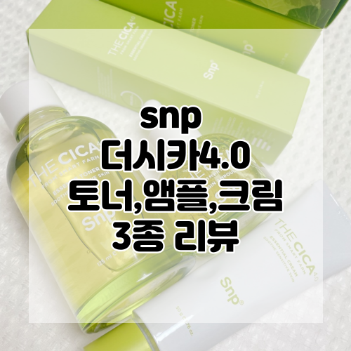  [SNP] 에스엔피 더시카4.0 3종 (에센셜 토너 & 오리진 앰플 & 에센셜 크림) :: 민감성피부 진정에도 OK