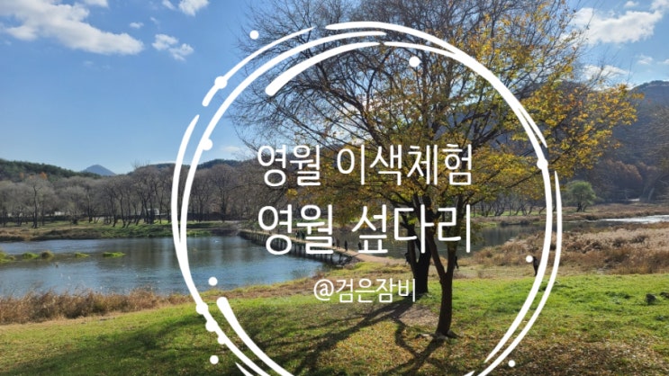  영월 섶다리~ 가을에 꼭 가봐야 할 영월 차박/차크닉 이색체험 장소로 추천!!
