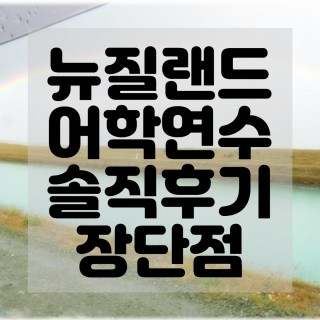  뉴질랜드 어학연수 장단점 및 후기 
