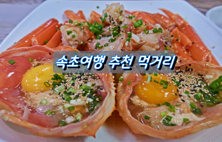 속초여행 한끼식사로 맛있었던 먹거리