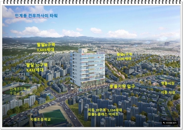  개원하기 좋은 수원 상가 인계동 건우까사미타워 분양