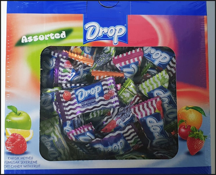 Drop 캔디 1KG 박스 Drop 캔디 1KG 박스