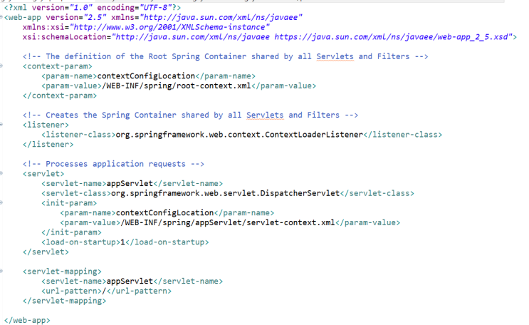  web.xml [context-param/listener/servlet/servlet-mapping] 설정 내용 역할