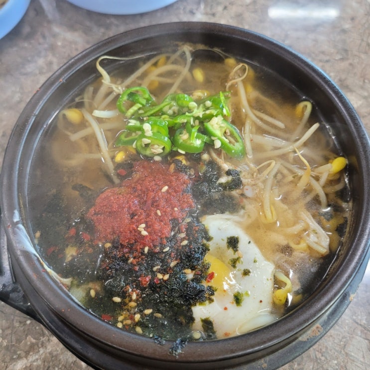  송도 유원지 맛집 송도콩나물해장국밥