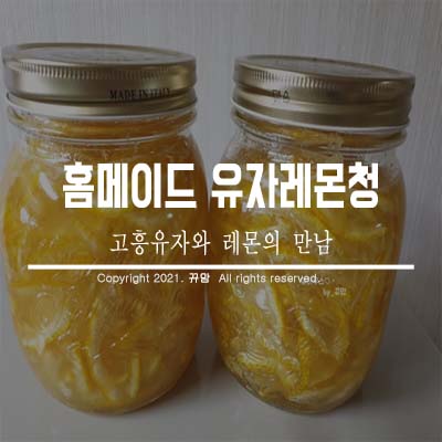  홈메이드 유자청 만들기