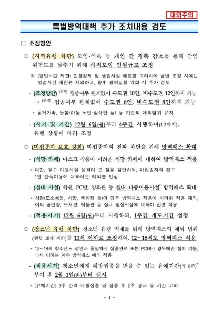  사회적 거리두기 개편안 돌잔치 알아보기(알콩이 돌잔치는 1월 9일...)