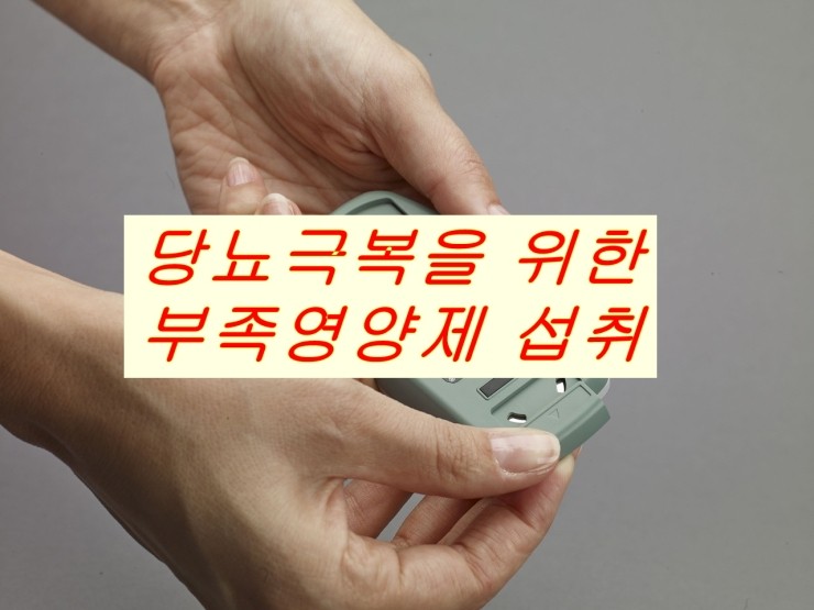 당뇨병 극복을 위한 영양제 섭취 비타민, 미네랄 건강기능식품