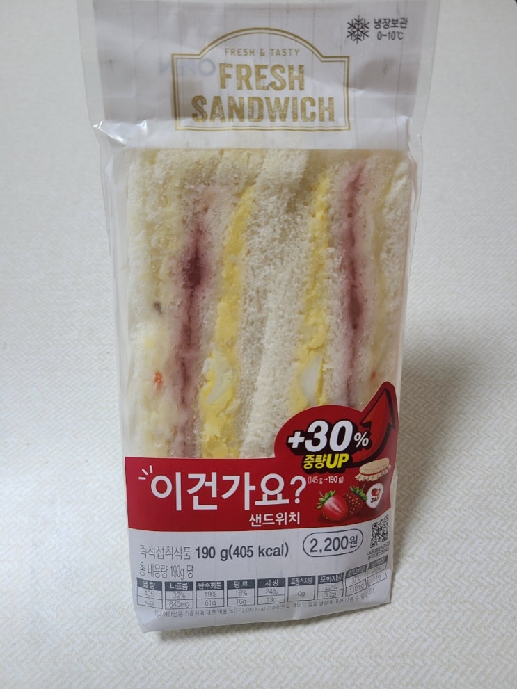  CU 이건가요 샌드위치 후기