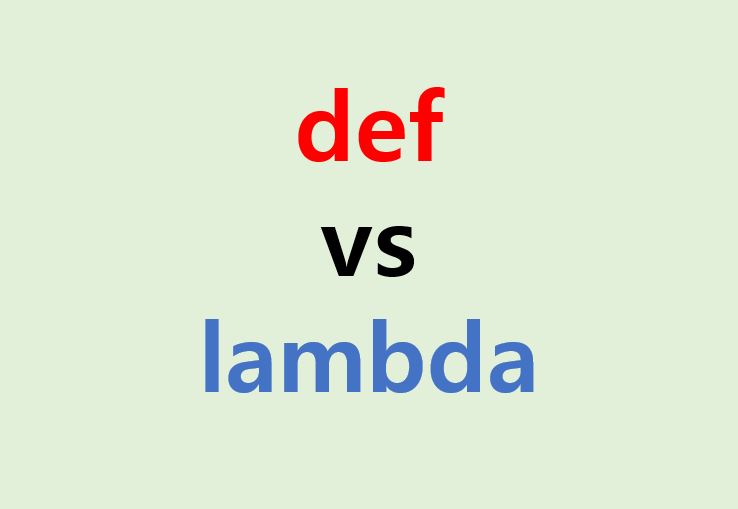  파이썬 함수 def 그리고 lambda 사용법 예시