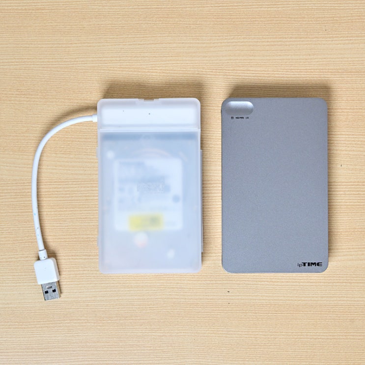  2.5인치 외장하드케이스 아이피타임 HDD3225와 넥시 NX774 비교