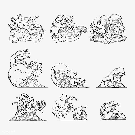  { sweet tattoo} 참고도안:파도,산,배경 등 도안모음