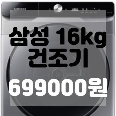  (내돈내산)(솔직리뷰)삼성전자 그랑데 건조기 AI 16kg DV16T8740BP 이녹스 실버 리뷰및 구매후기