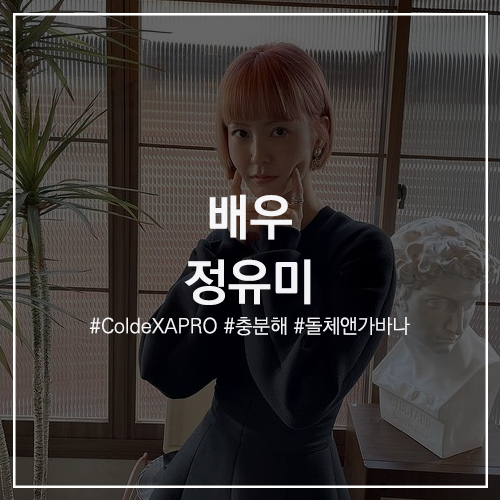 스타의 패션 #정유미 : X Colde 콜드 '충분해' 신곡 발표! 매니지먼트 숲 인스타그램에 올라온 윰블리 패션 정보! 돌체앤가바나 뷔스티에 블랙 미니 원피스