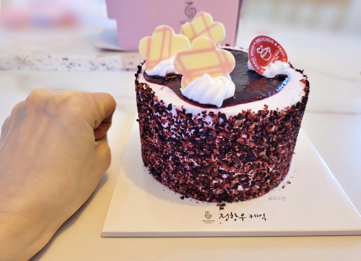  정항우 케이크 블루베리맛 녹아노가~