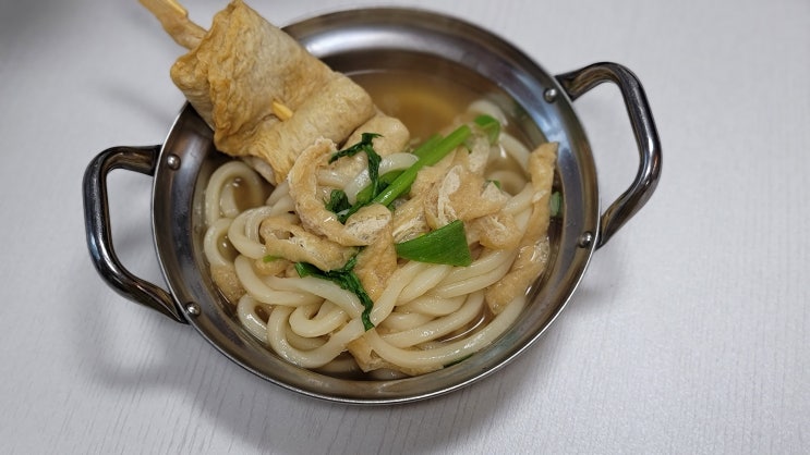  추운겨울 간편한 밀키트 함푸공 순수한 꼬치 우동