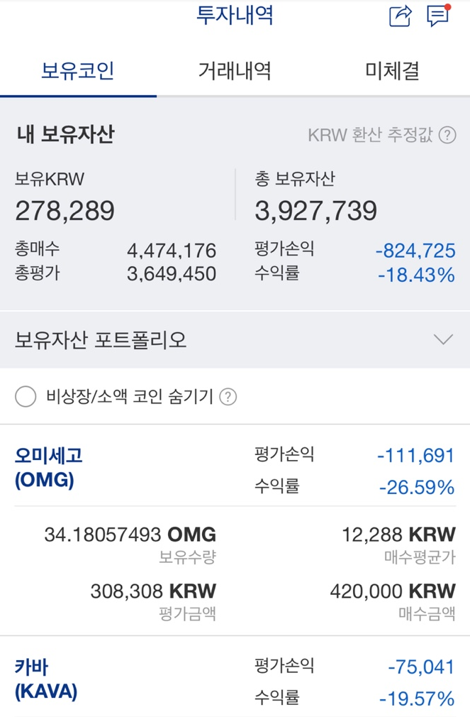  코린이 일기8대폭락장