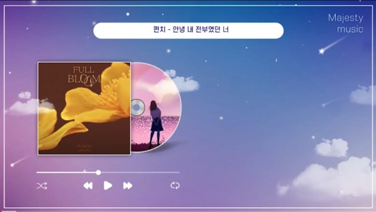  펀치(Punch) 안녕 내 전부였던 너 곡정보 및 가사, 이별 감성 발라드