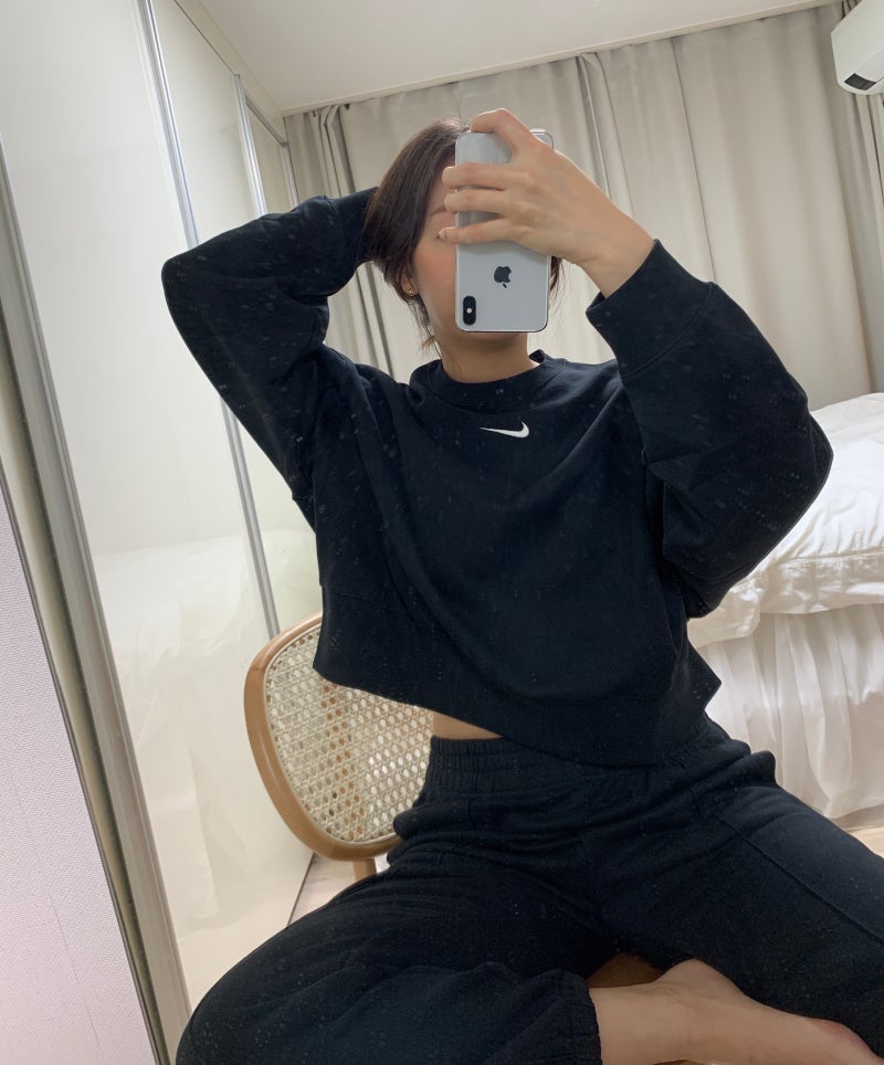 여자 나이키 셋업 맨투맨 조거팬츠 트레이닝복 세트 후기