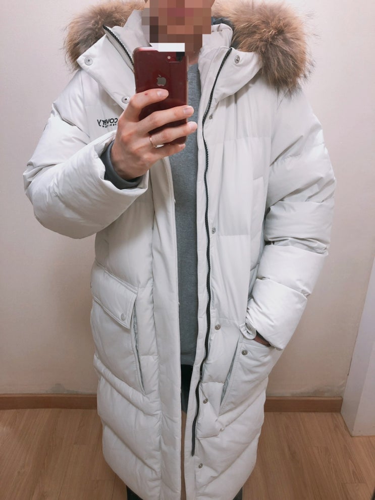  일상)  남성 디스커버리  리빙스턴 RDS 다운자켓  롱패딩 구매후기 (DMDJ77961)️ 백석 롯데아울렛