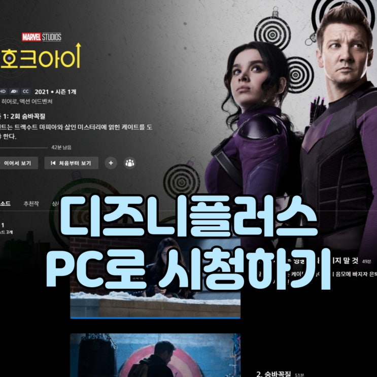 디즈니플러스 PC(컴퓨터)로 시청하는 방법을 알아보자